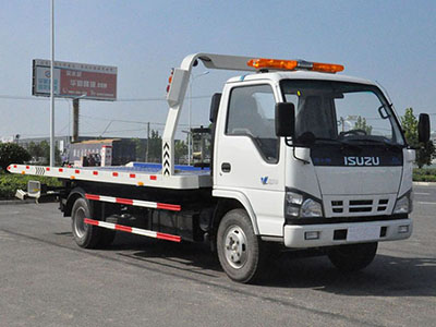 国六五十铃一拖二清障车