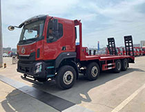 国六柳汽乘龙前四后八平板运输车