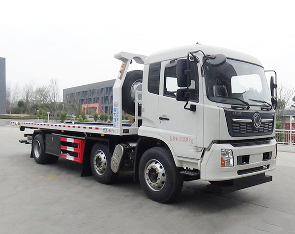 东风天锦小三轴一拖二清障车